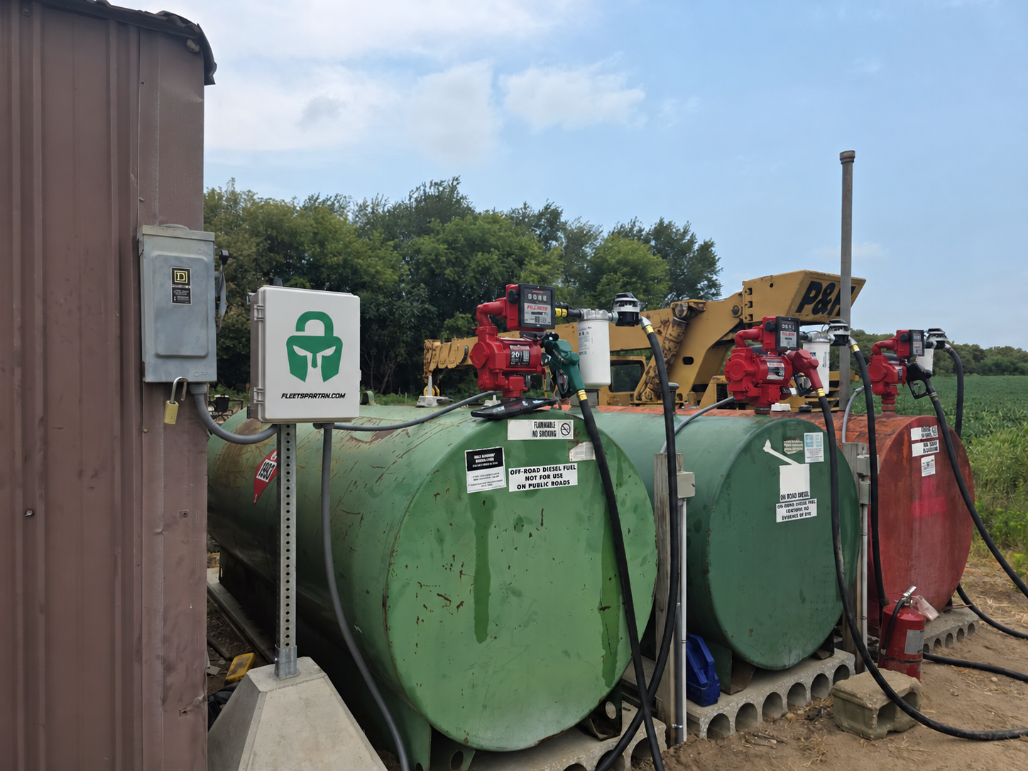 Fleet Spartan Sentry installed on fuel tank
